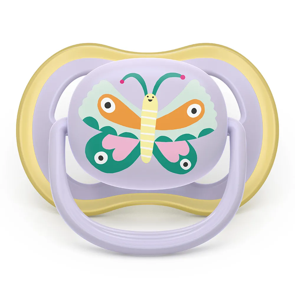 Suzeta Ultra Air Silicon Multicolor 0-6 luni 087/04, 2 buc, Avent Philips
