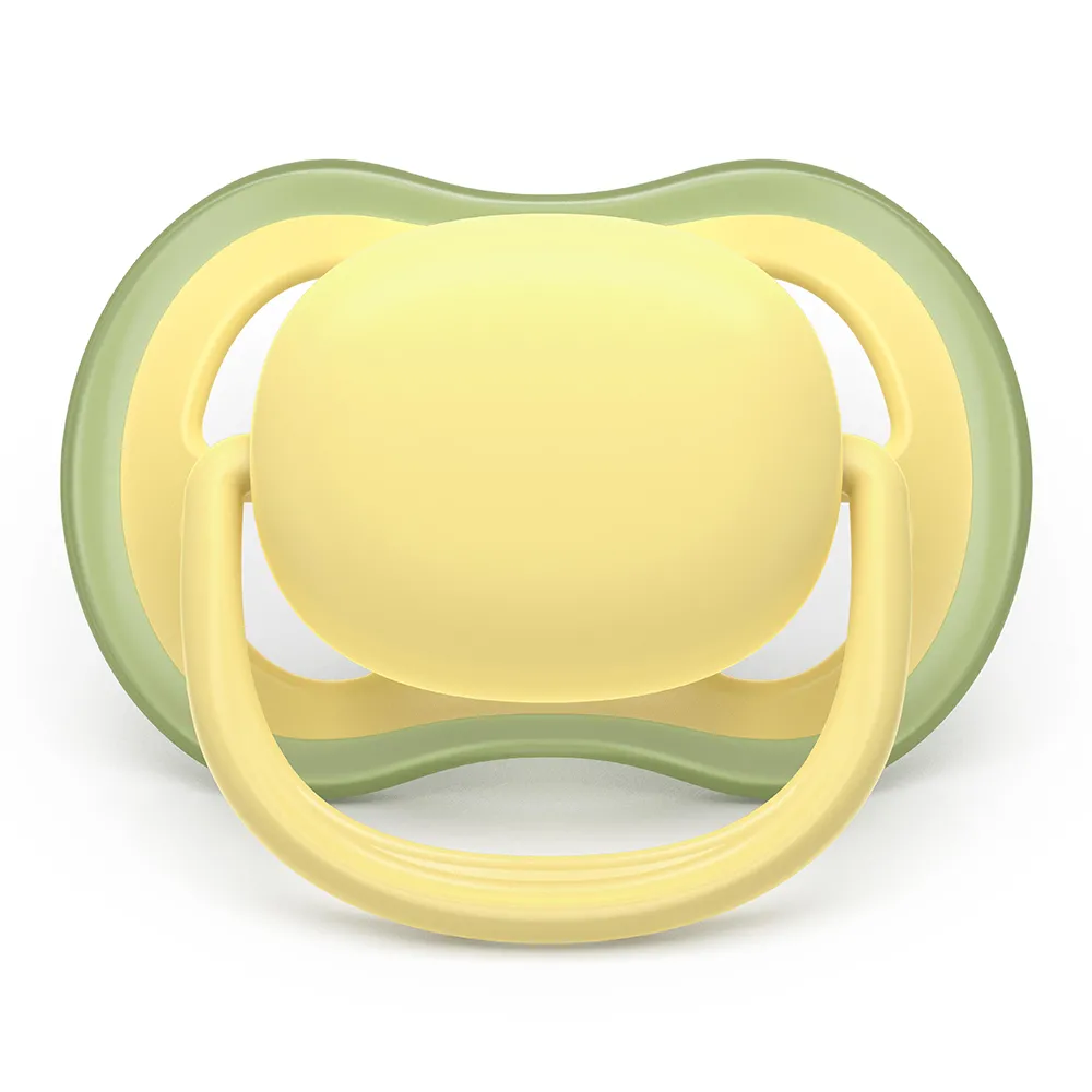 Suzeta Ultra Air Silicon Galben/Portocaliu 0-6luni 087/07, 2 buc, Avent Philips