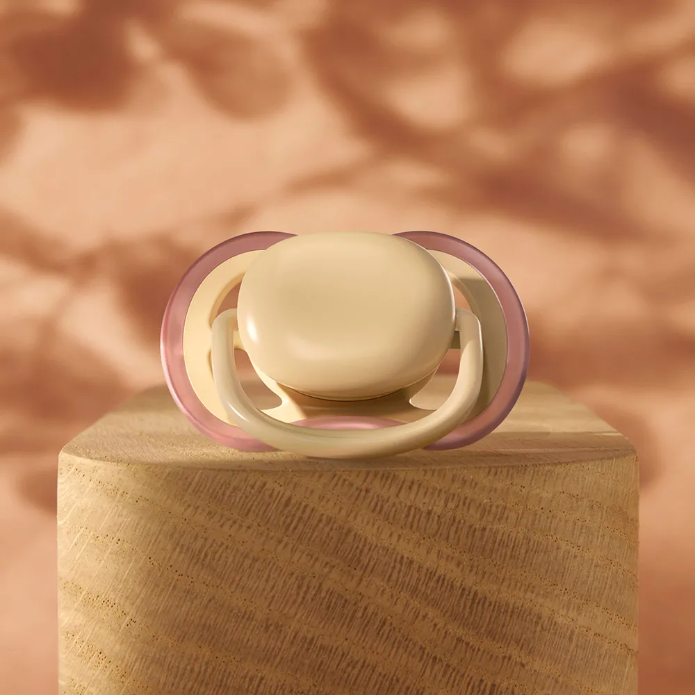 Suzeta Ultra Air Silicon Galben/Portocaliu 0-6luni 087/07, 2 buc, Avent Philips