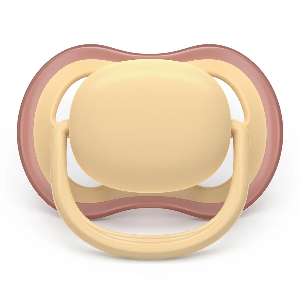 Suzeta Ultra Air Silicon Galben/Portocaliu 0-6luni 087/07, 2 buc, Avent Philips