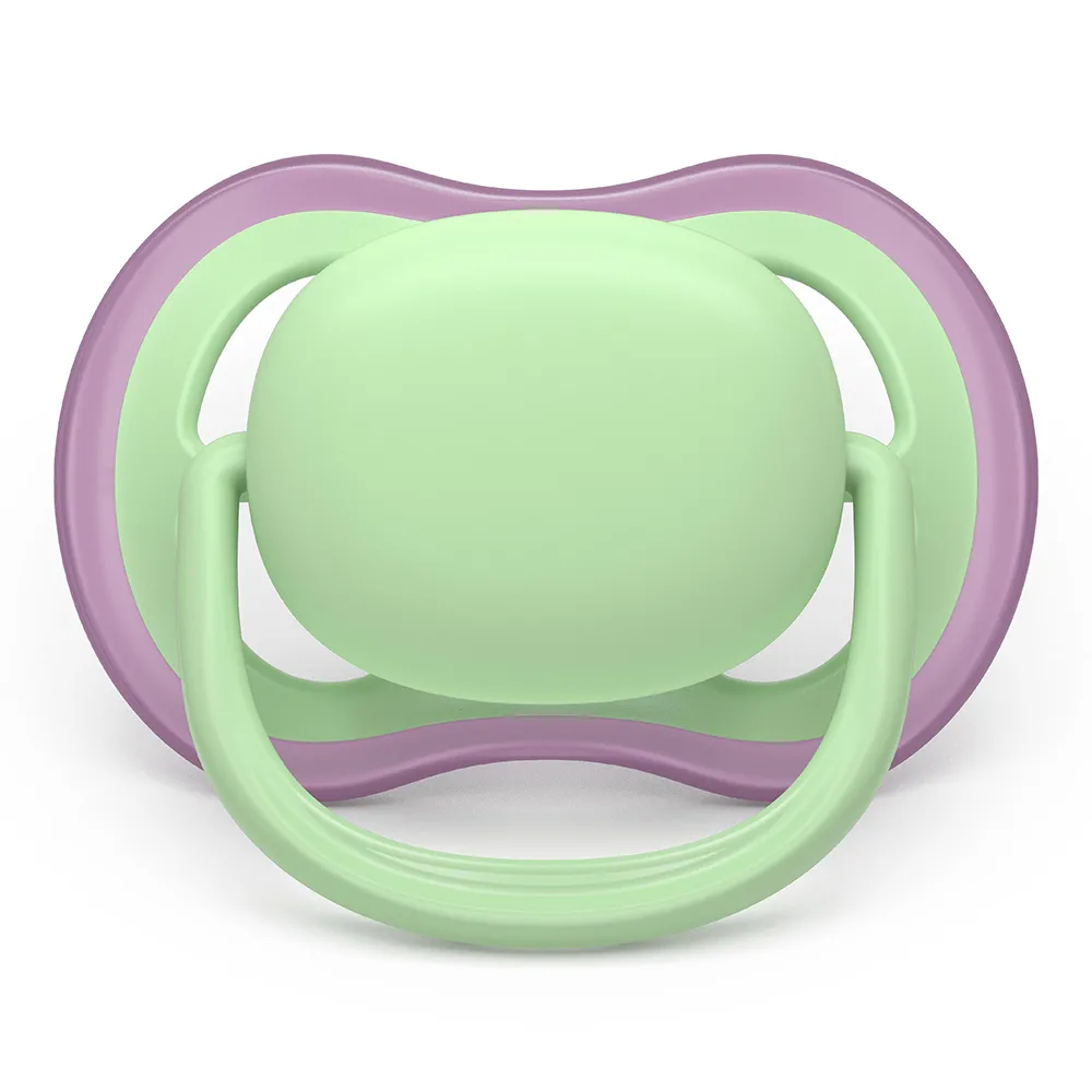 Suzeta Ultra Air Silicon Roz/Verde 6-18 luni 087/12, 2 buc, Avent Philips