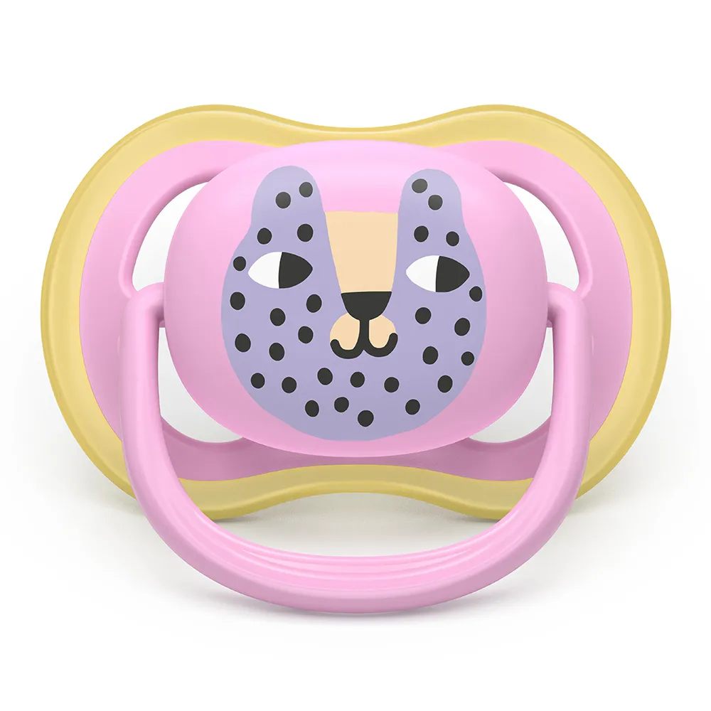 Suzeta Ultra Air Silicon Pisica/Frunza 6-18 luni 087/13, 2 buc, Avent Philips