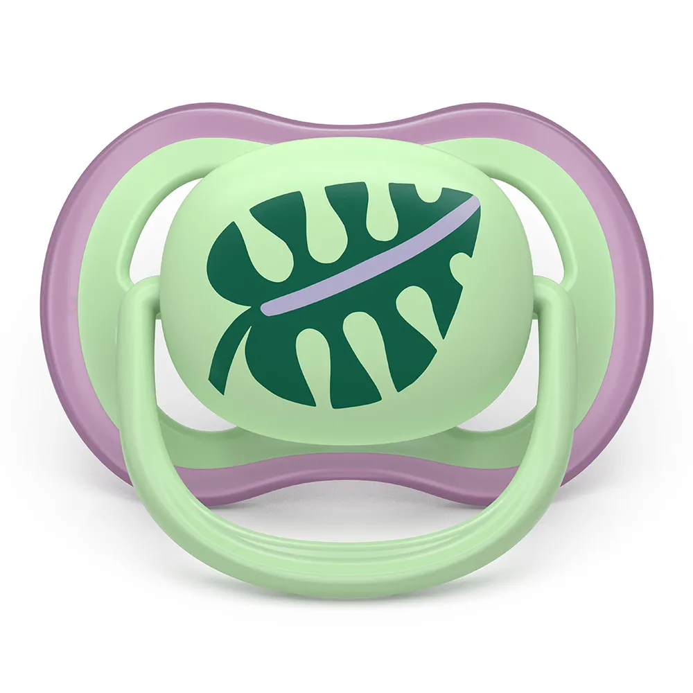 Suzeta Ultra Air Silicon Pisica/Frunza 6-18 luni 087/13, 2 buc, Avent Philips