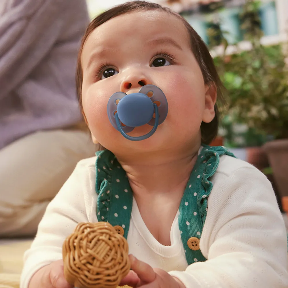 Suzeta Ortodontica Ultra Soft Blue/Verde 6-18 luni 091/42, 2 buc, Avent Philips