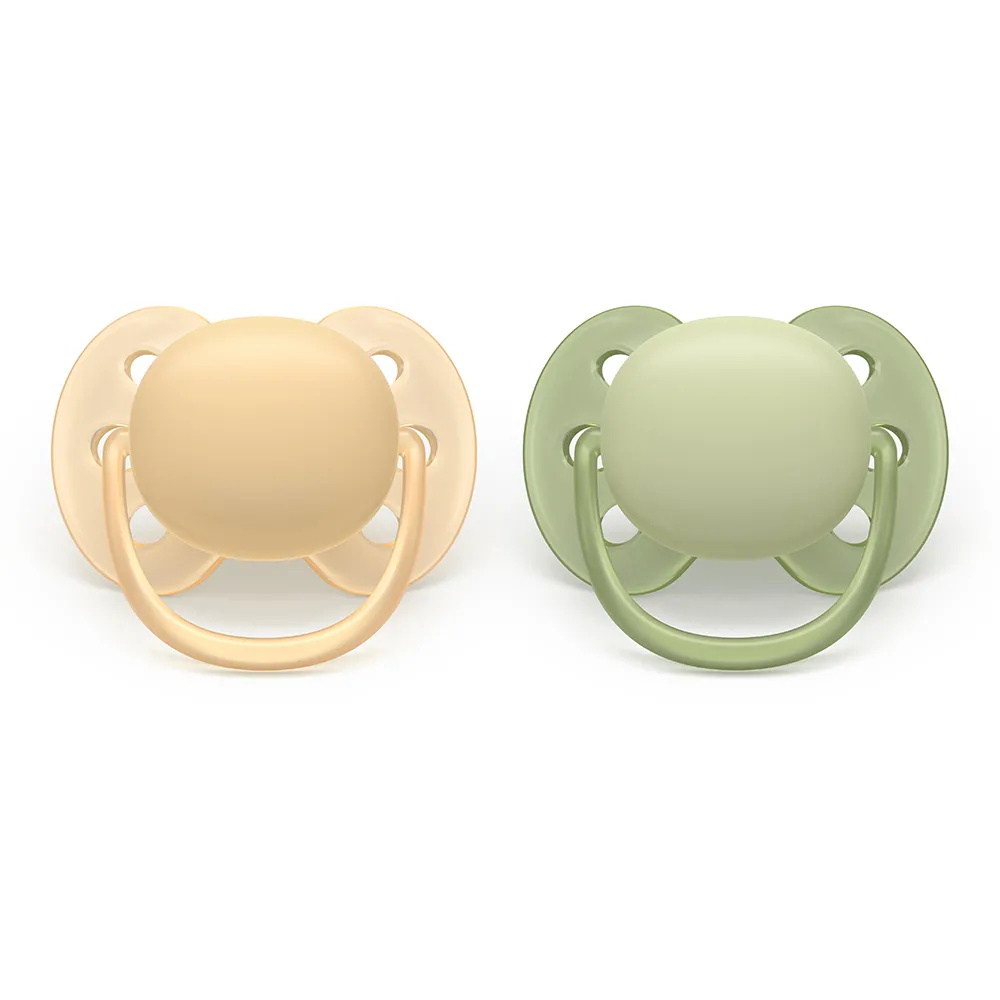 Suzeta Ortodontica Ultra Soft Galben/Verde 6-18 luni 091/45, 2 buc, Avent Philips