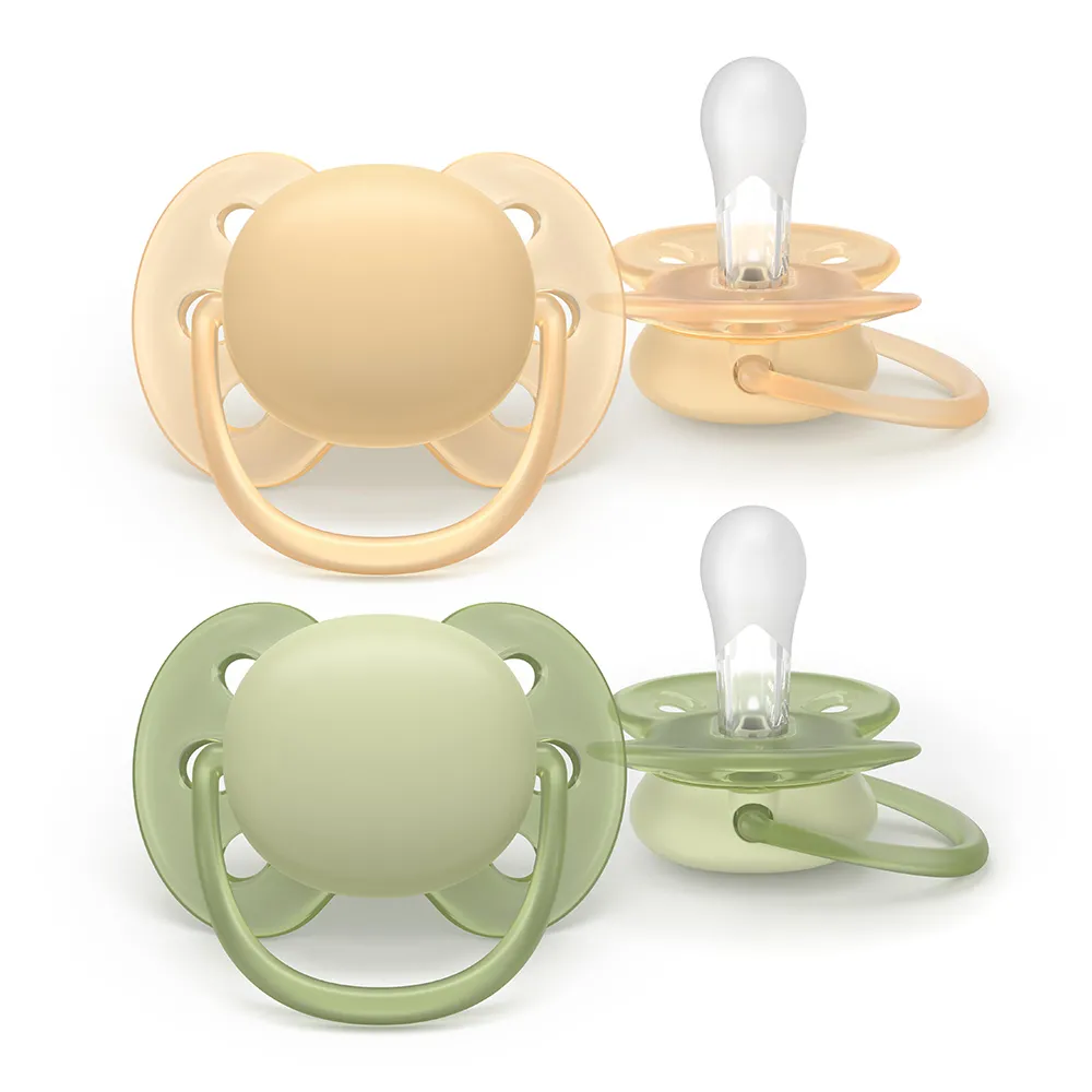 Suzeta Ortodontica Ultra Soft Galben/Verde 6-18 luni 091/45, 2 buc, Avent Philips