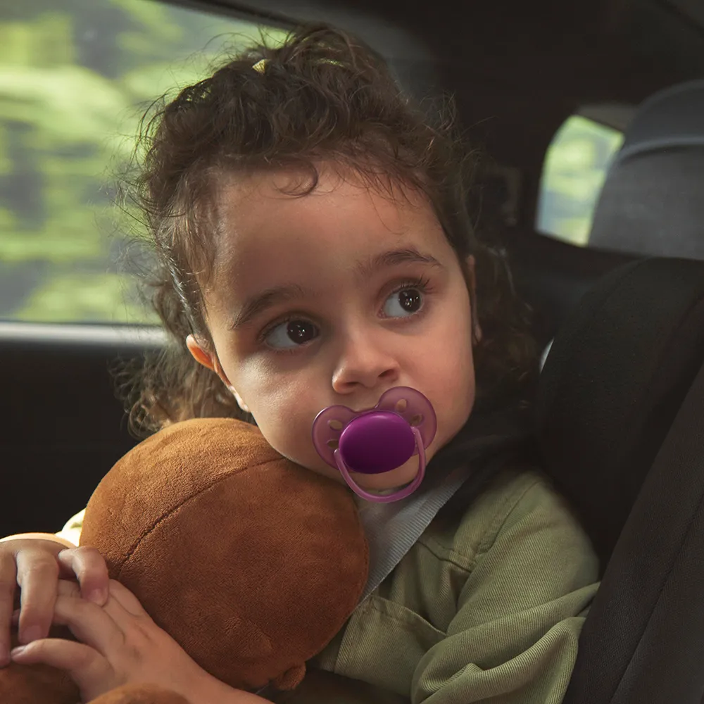 Suzeta Ortodontica Ultra Soft Mov/Portocaliu +18luni 093/03, 2 buc, Avent Philips