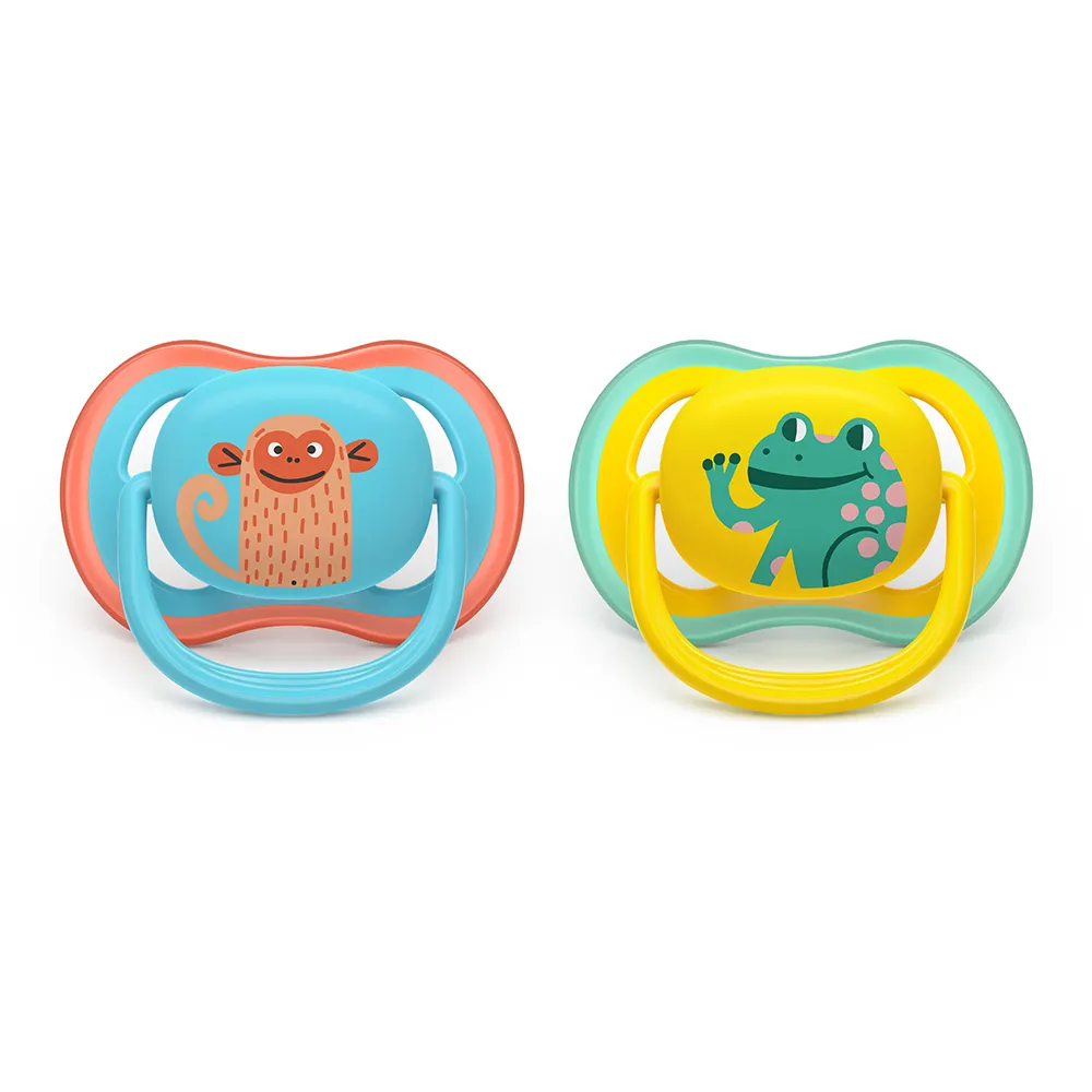 Suzeta Ultra Air +18 luni Blue/Galben 349/58, 2 buc, Avent Philips