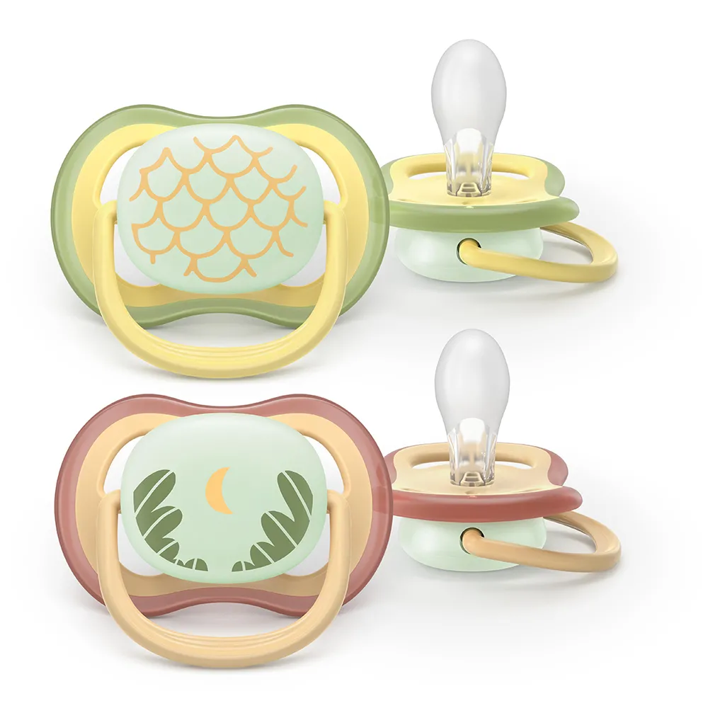 Suzeta Air Ultra Noapte Moon 0-6 luni 376/27, 2 buc, Avent Philips