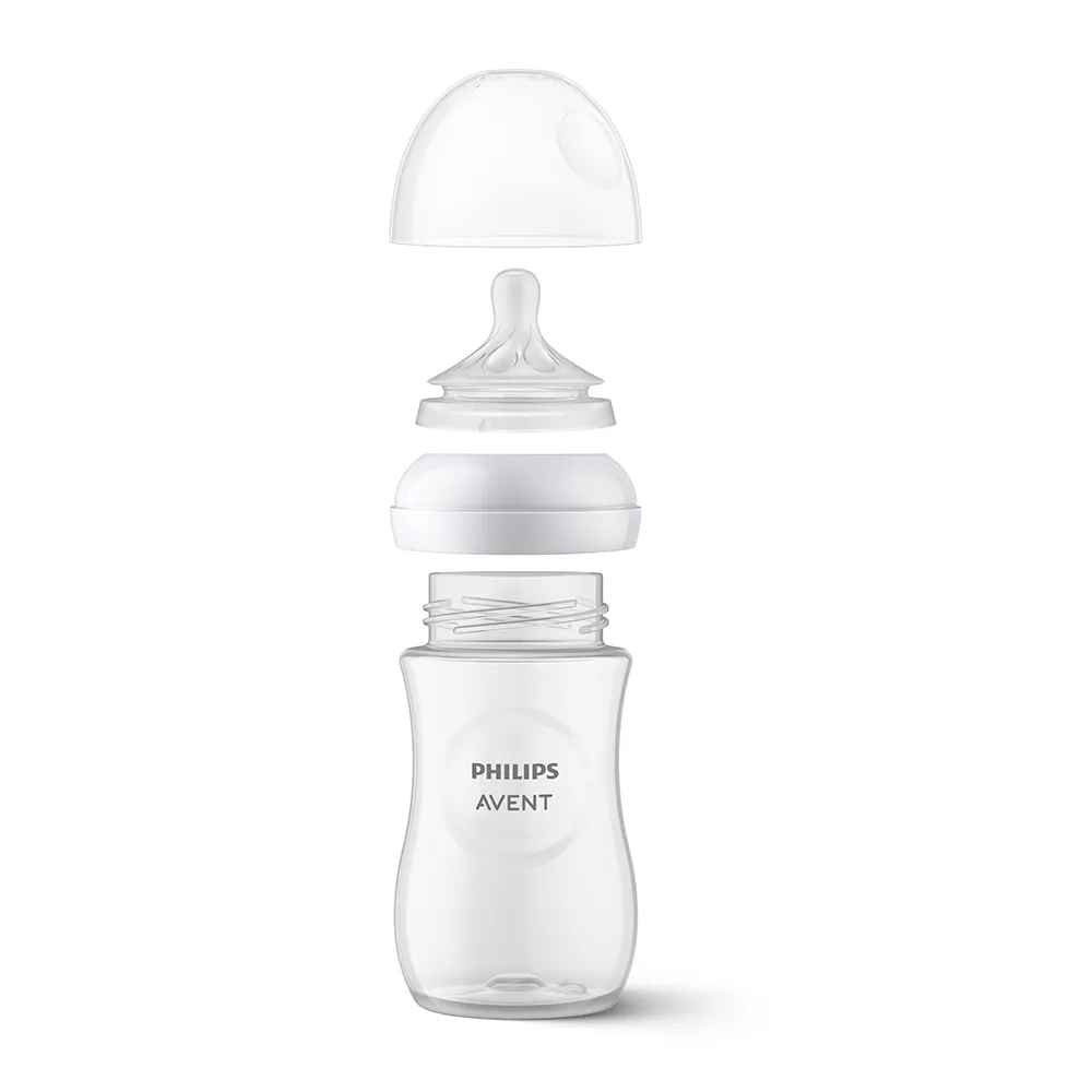 Set biberoane Natural Response, 0-6, SCD838/30, 4 buc, Philips Avent