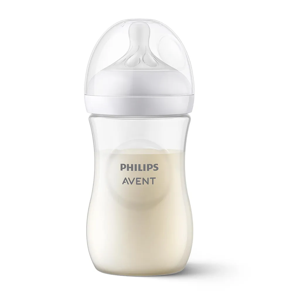 Set biberoane Natural Response, 6 luni, SCY903/04, 4 buc x 260 ml, Philips Avent