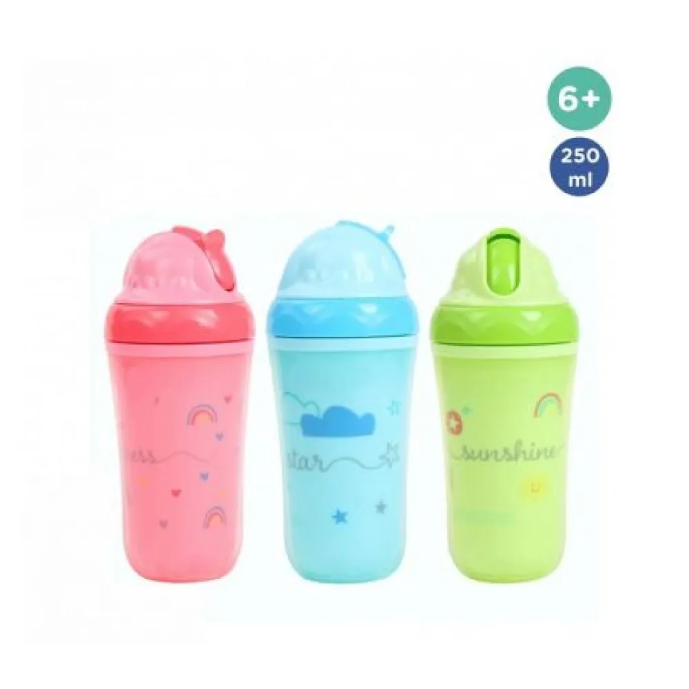 Baby Nova 34114 Pahar Izotermic cu Pai +6 luni x 250ml