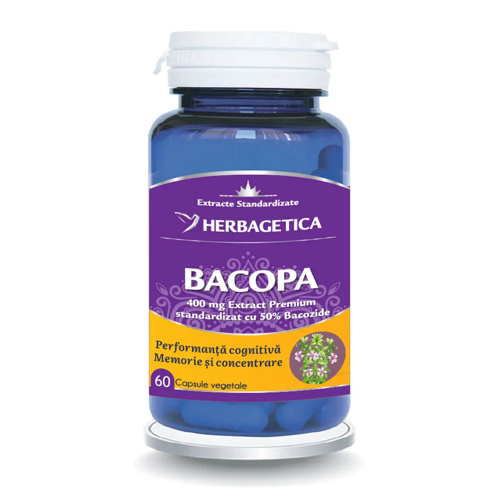 Bacopa Monnieri, 60 capsule, Herbagetica