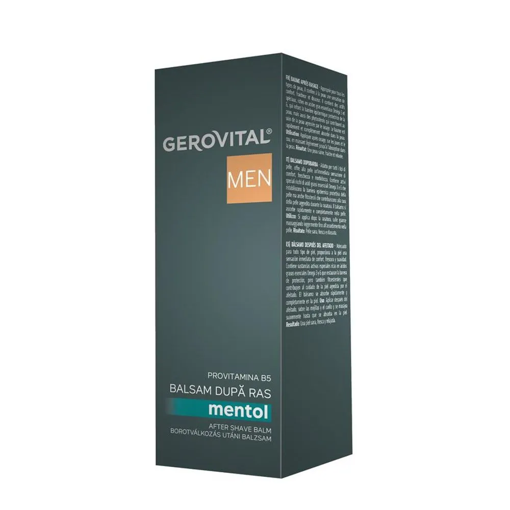 Balsam dupa ras mentol Gerovital Men, 100ml, Farmec