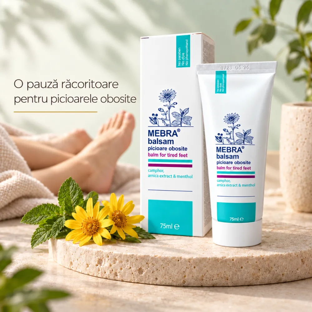 Balsam pentru picioare obosite, 55 g, Mebra