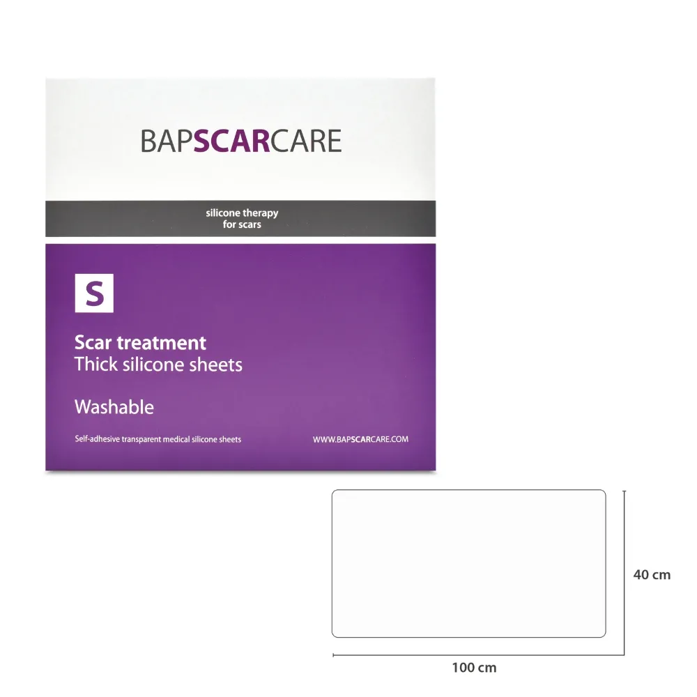 Plasturi Silicon 40*100cm, S, 1 buc, BapScarCare