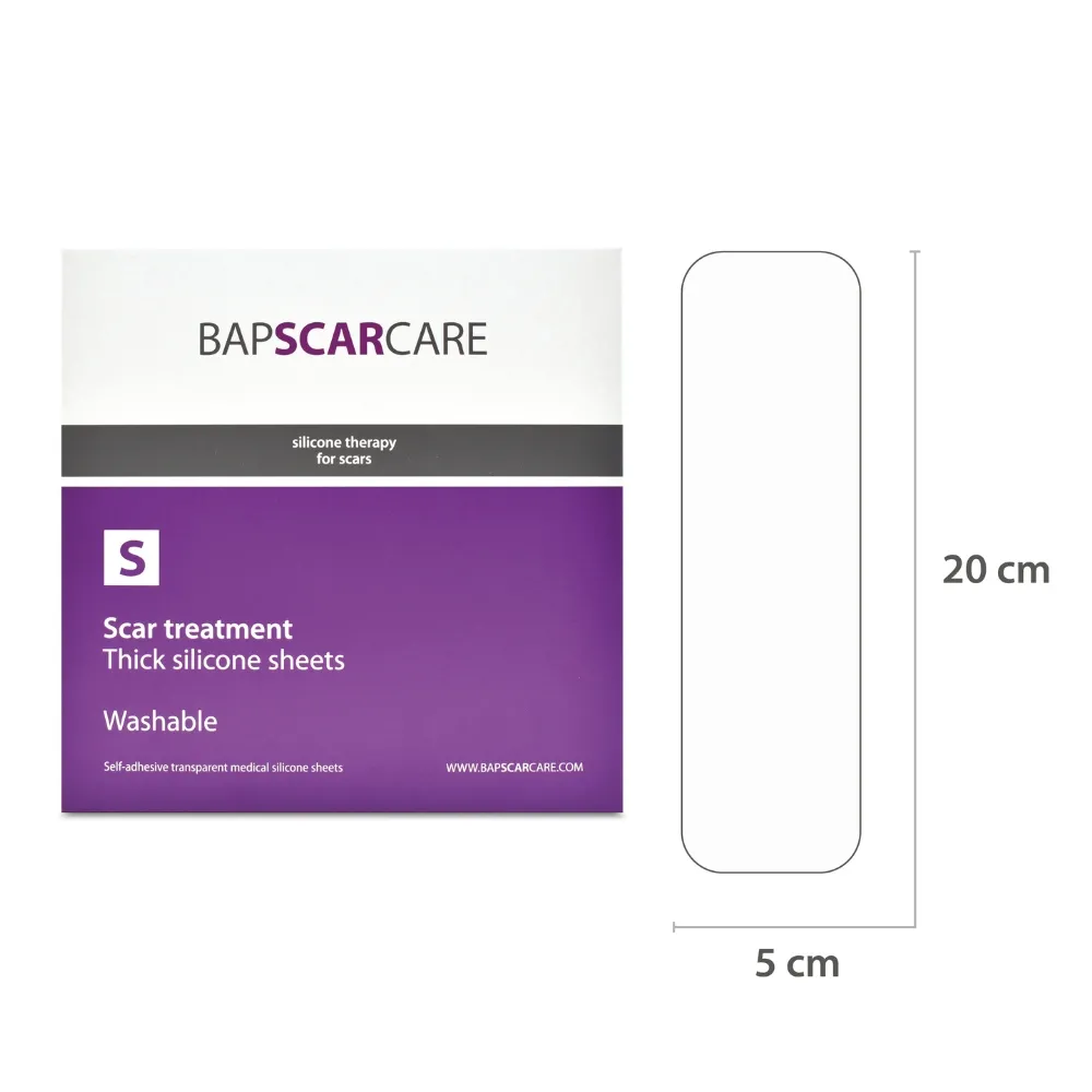 Plasturi Silicon 5*20cm, S, 2 buc, BapScarCar