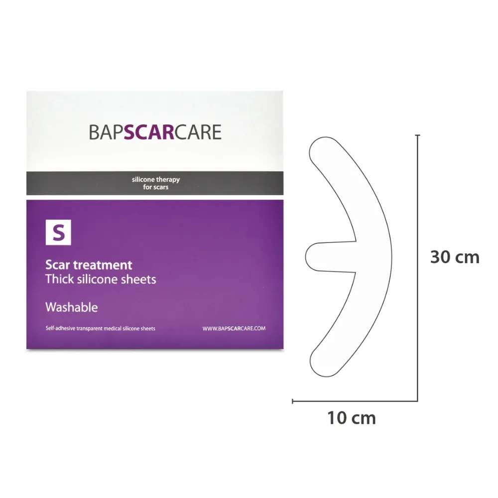 Plasturi Silicon Mamma Anchor 4*30cm, S, 4 buc, BapScarCare
