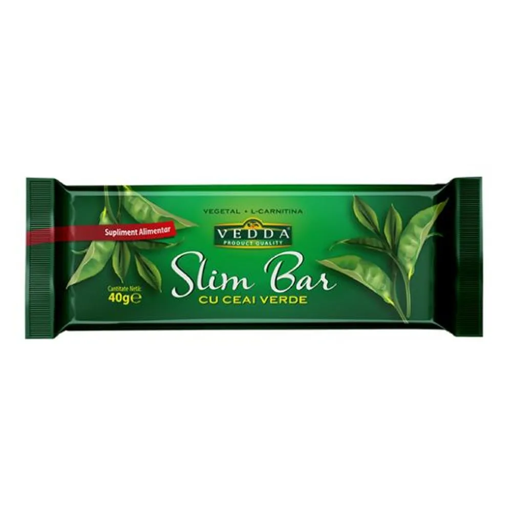 Baton Slim Bar cu Ceai Verde x 40g - Vedda