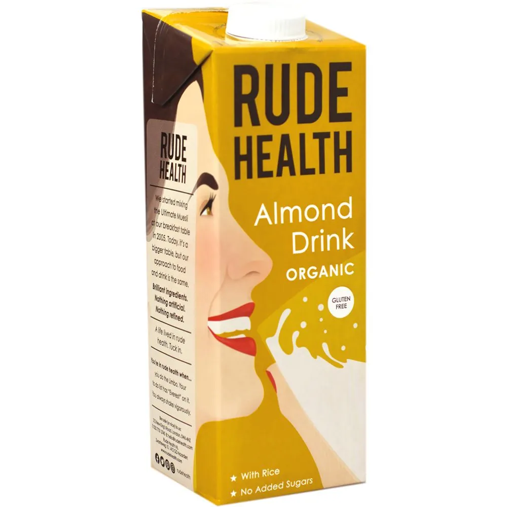 Bautura vegetala din migdale Bio, 1l, Rude Health