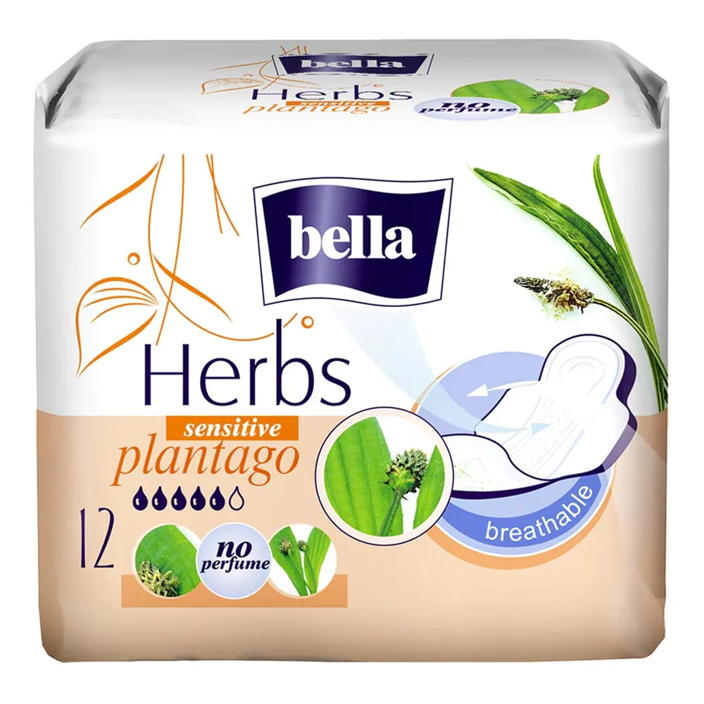 Absorbante Bella Herbs Patlagina , 12 bucati