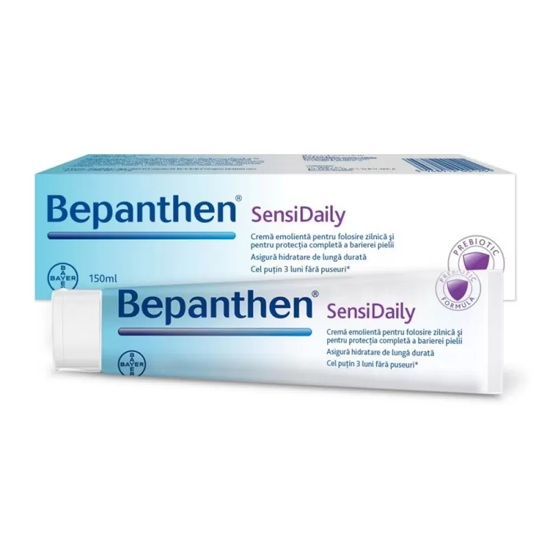 Bepanthen Sensidaily Protectie si Ingrijire Zilnica pentru Pielea Sensibila x 150 ml, Bayer
