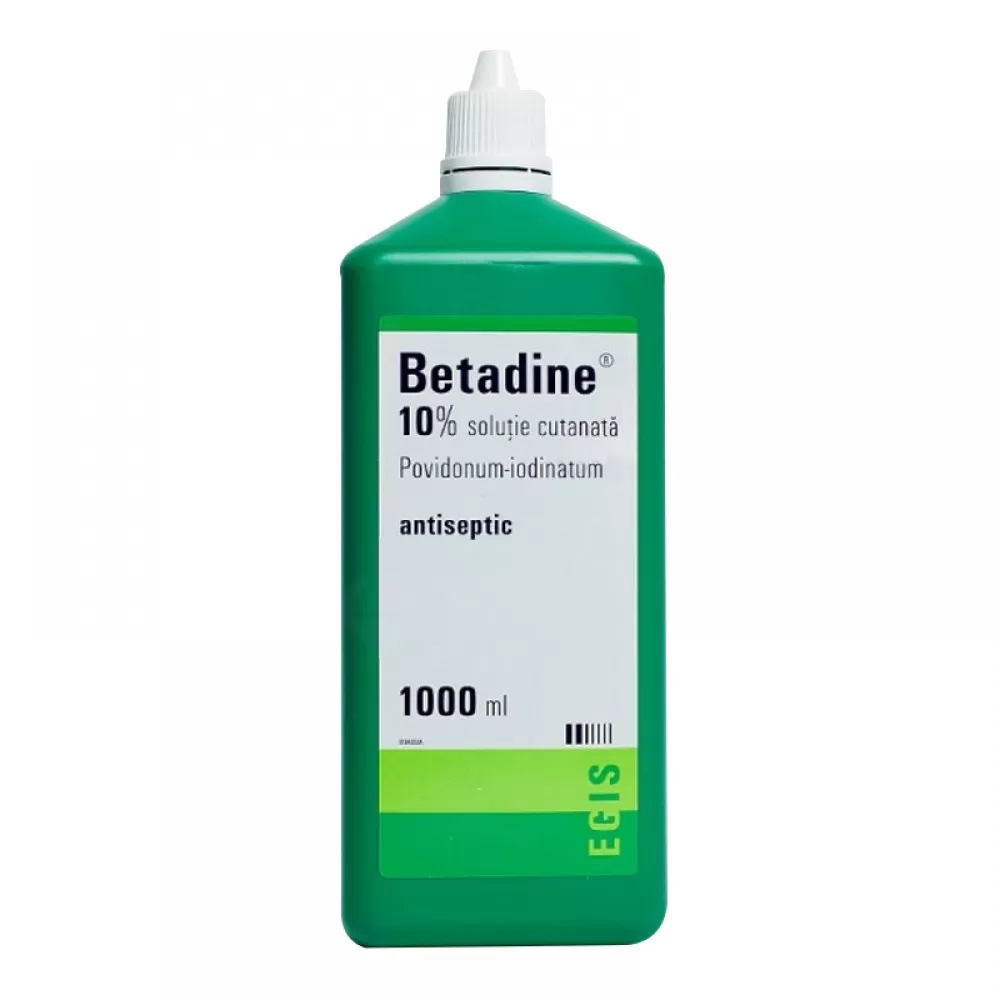 Betadine 10% -Solutie Cutanata x 1000 ml - Egis