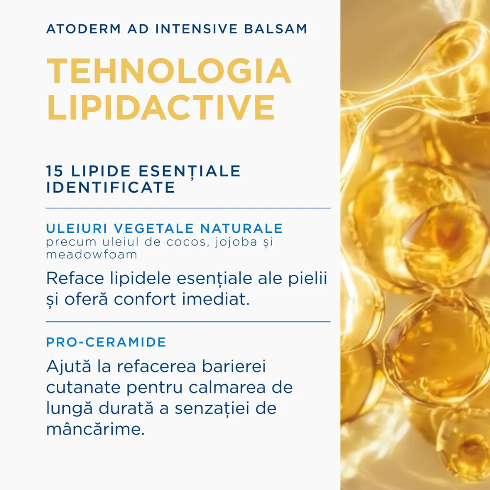 Balsam anti-prurit pentru piele foarte uscata si cu tendinta atopica, Atoderm AD Intensive , 400ml, Bioderma