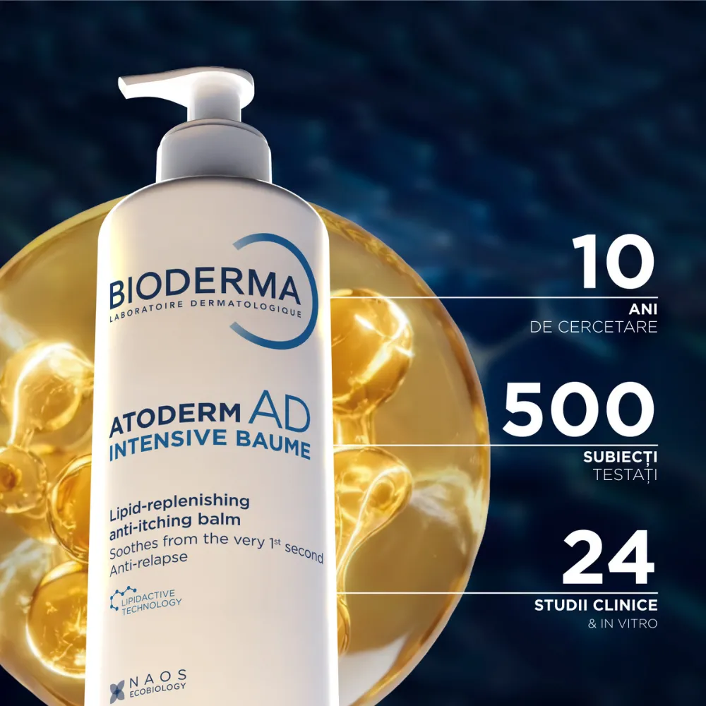 Balsam anti-prurit pentru piele foarte uscata si cu tendinta atopica, Atoderm AD Intensive , 400ml, Bioderma