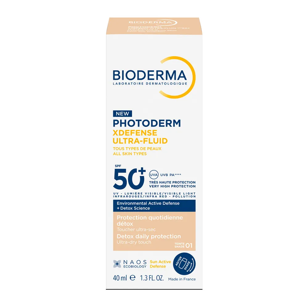 Protectie solara foarte inalta UVA/UVB Photoderm, Ultra-Fluid Colorat Fototip 1, 40 ml. Bioderma
