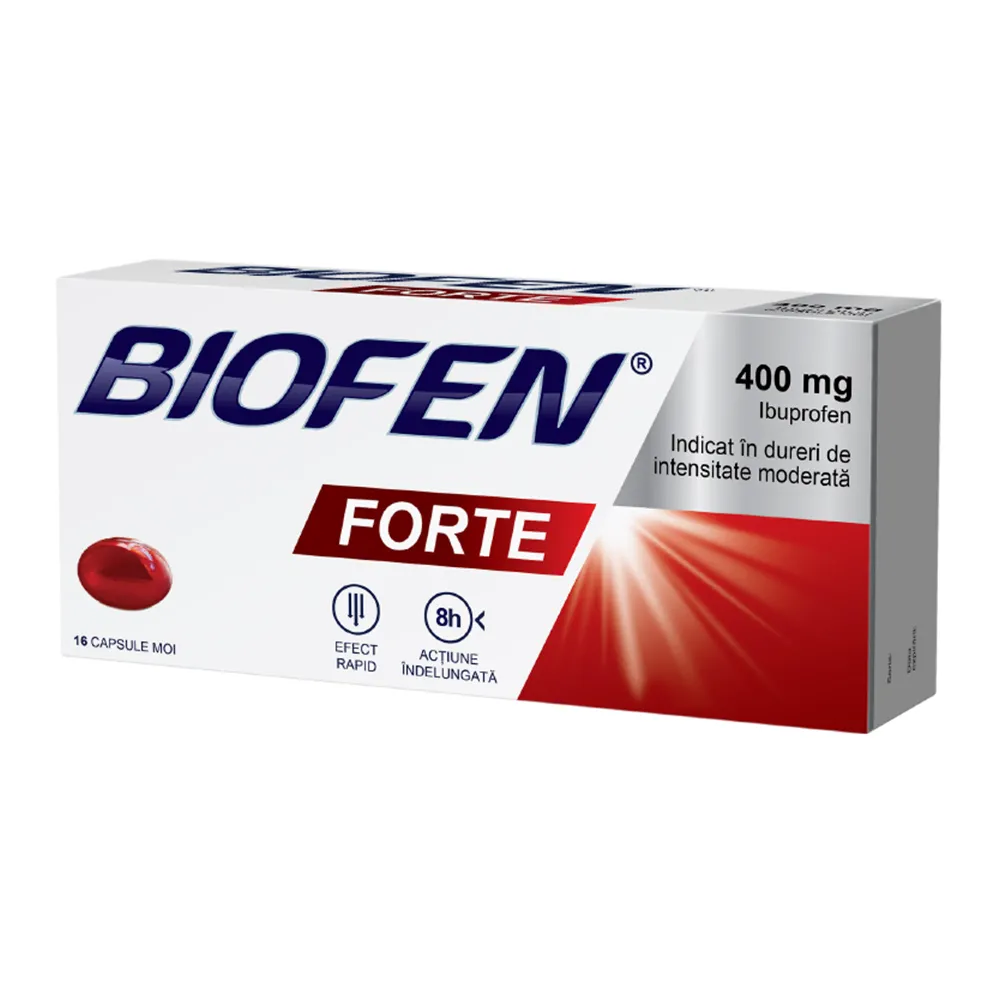 Biofen Forte, 400 mg, 16 capsule moi, Biofarm