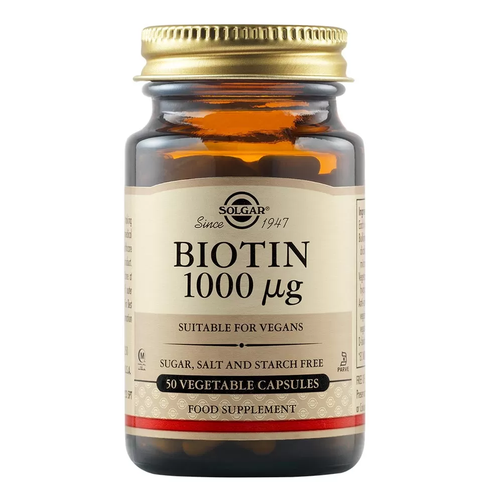Biotin 1000mcg, 50 capsule, Solgar
