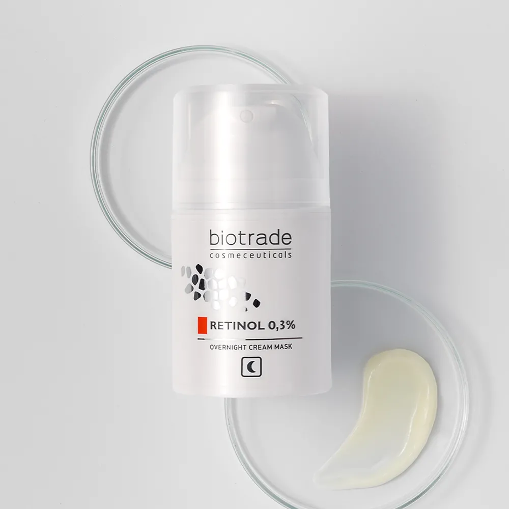 Crema de Noapte cu Retinol 0.3% Anti-Age, 50ml, Biotrade