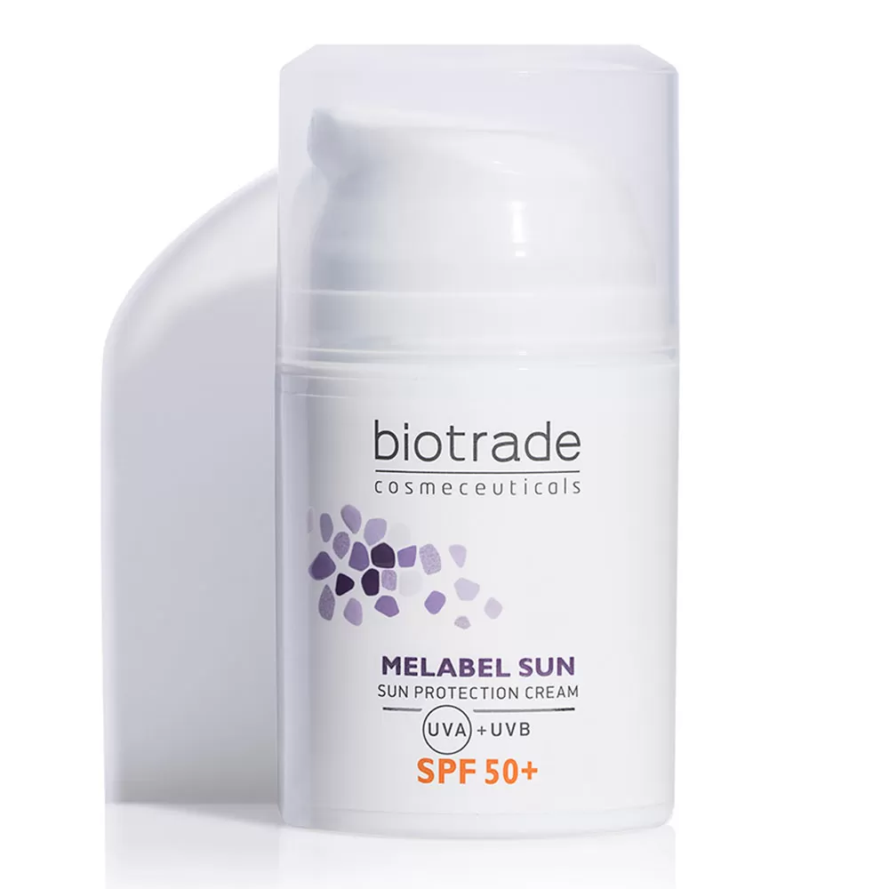 Crema de fata protectie solara SPF 50+ Melabel Sun, 50ml, Biotrade