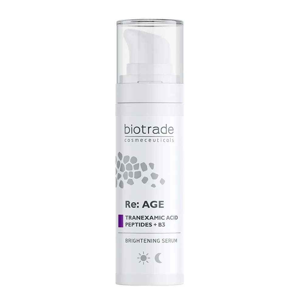 Ser de fata iluminator cu acid tranexamic, peptide + B3 Re: AGE, 30 ml, Biotrade