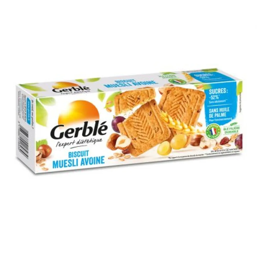 Biscuiti cu muesli si ovaz, 290g, Gerble Expert Dietetic
