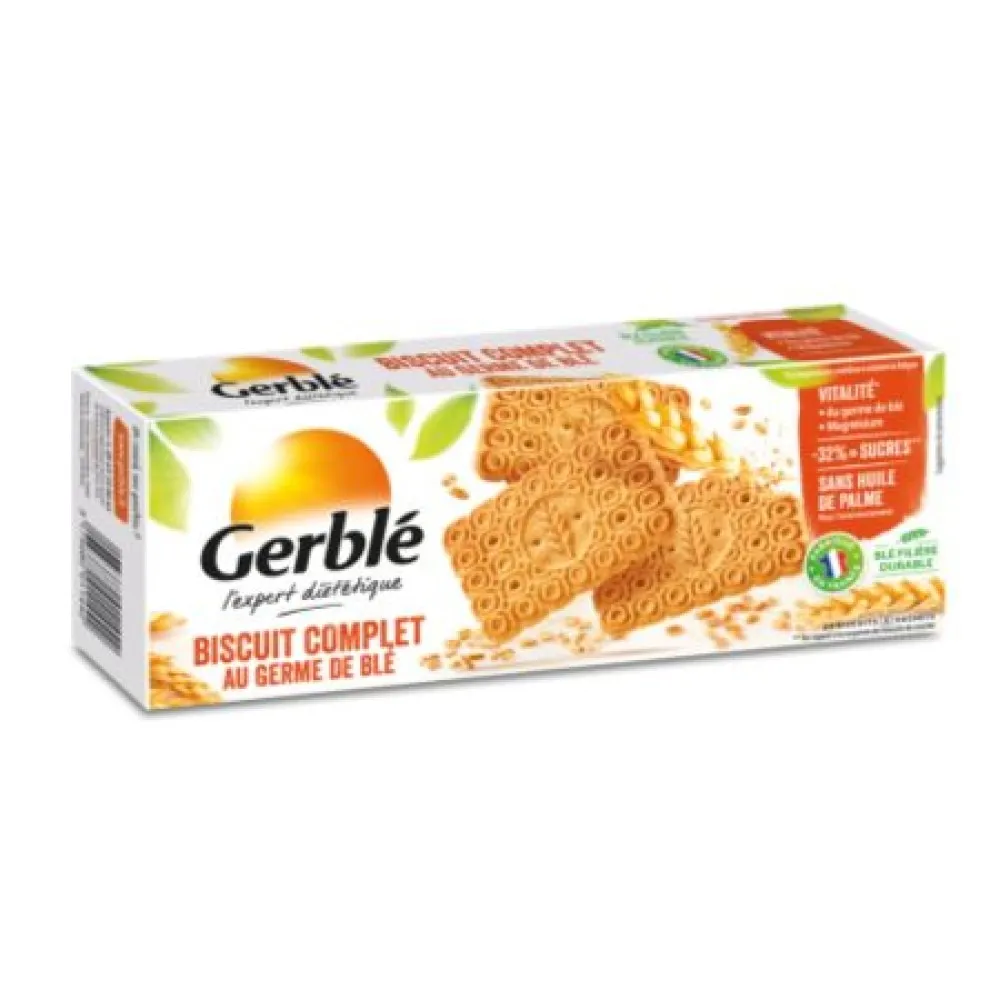 Biscuiti integrali din germeni de grau, 210g, Gerble Expert Dietetic