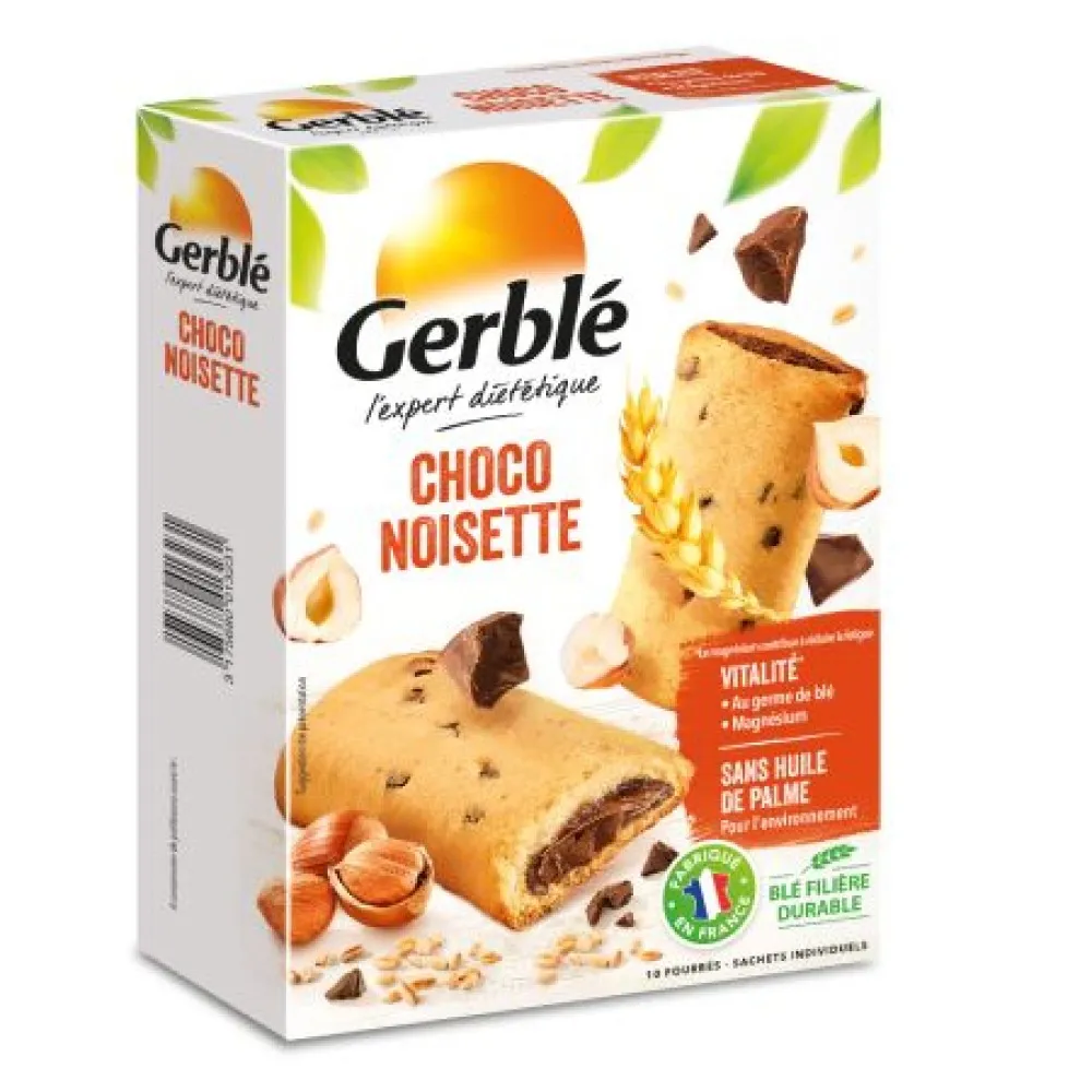Biscuiti umpluti cu ciocolata cu alune, 200g, Gerble Expert Dietetic