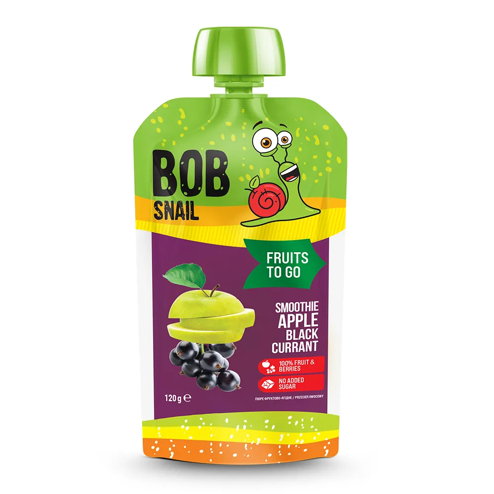 Smoothie Mar si Coacaze Negre, 120g, Bob Snail