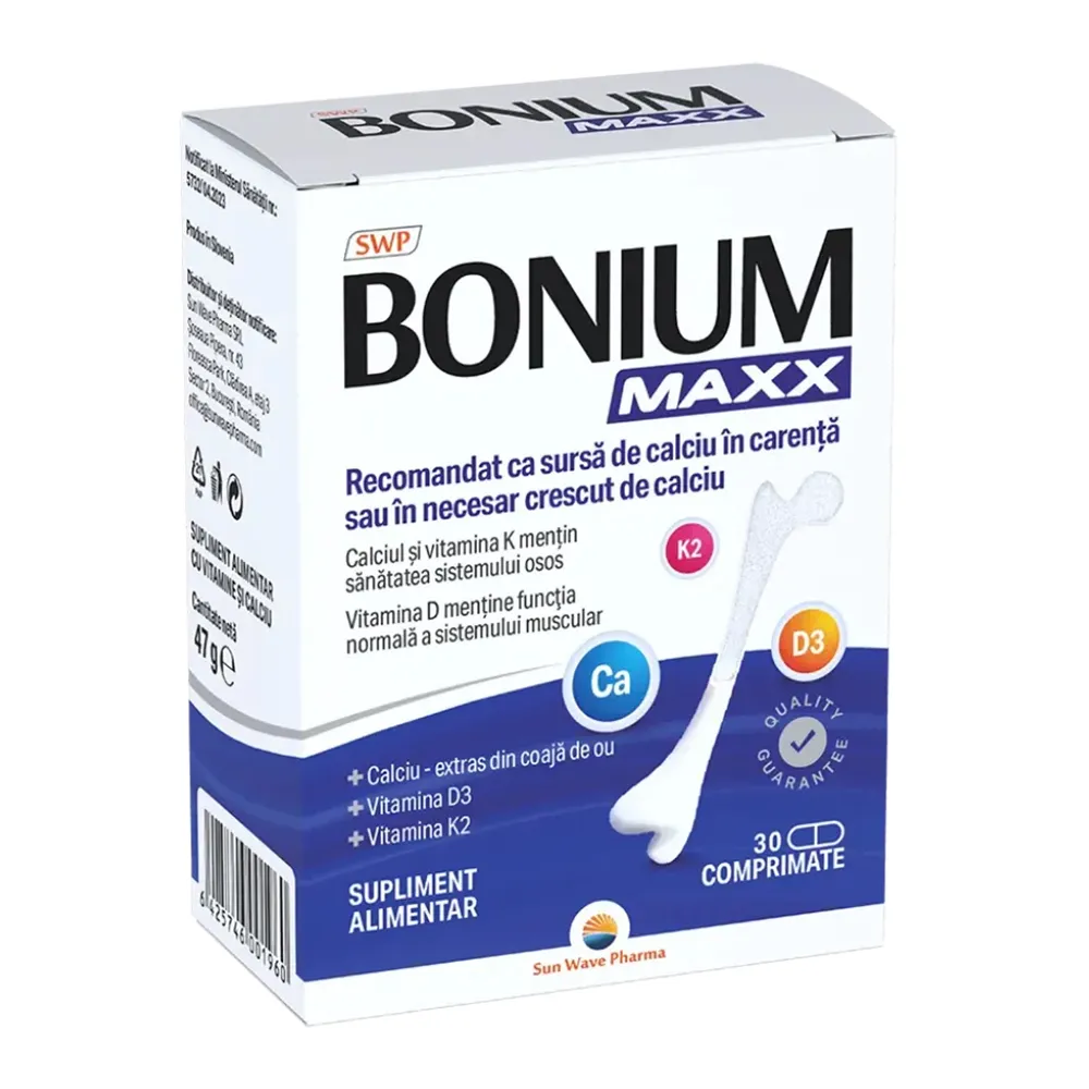 Bonium Maxx, 30 comprimate, Sun Wave Pharma
