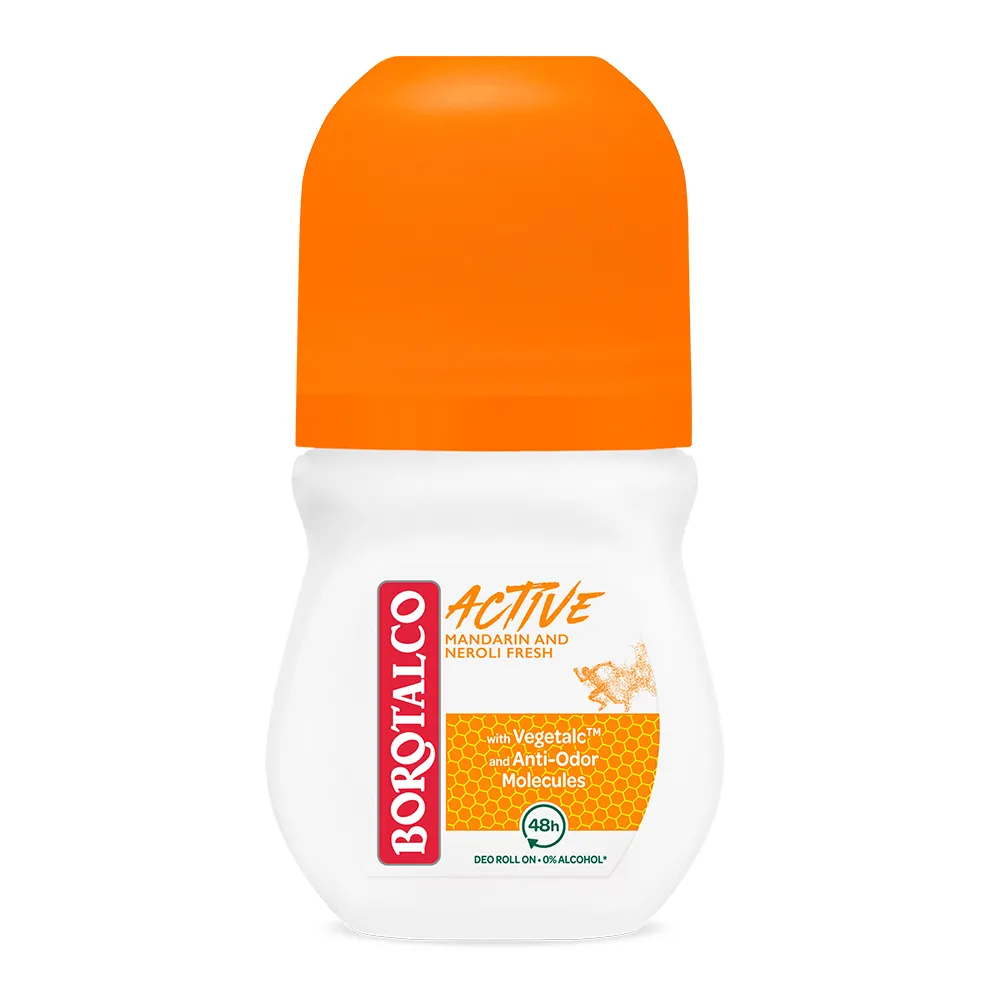 Deodorant Roll-on Active Mandarine si Neroli, 50ml, Borotalco
