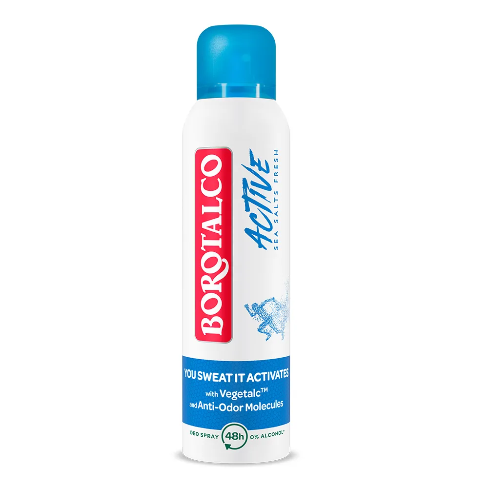 Deodorant Spray Active Sea Salts, 150ml, Borotalco