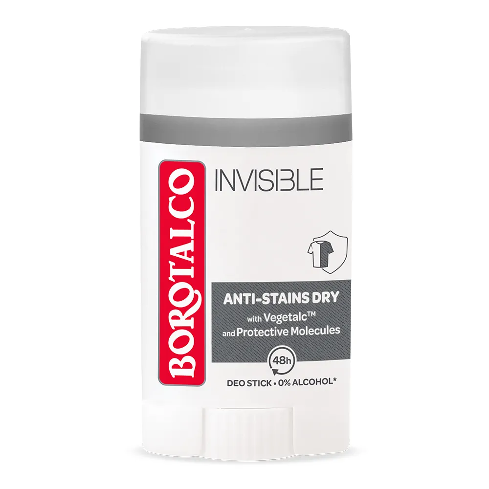 Deodorant Stick Invisible, 40ml, Borotalco