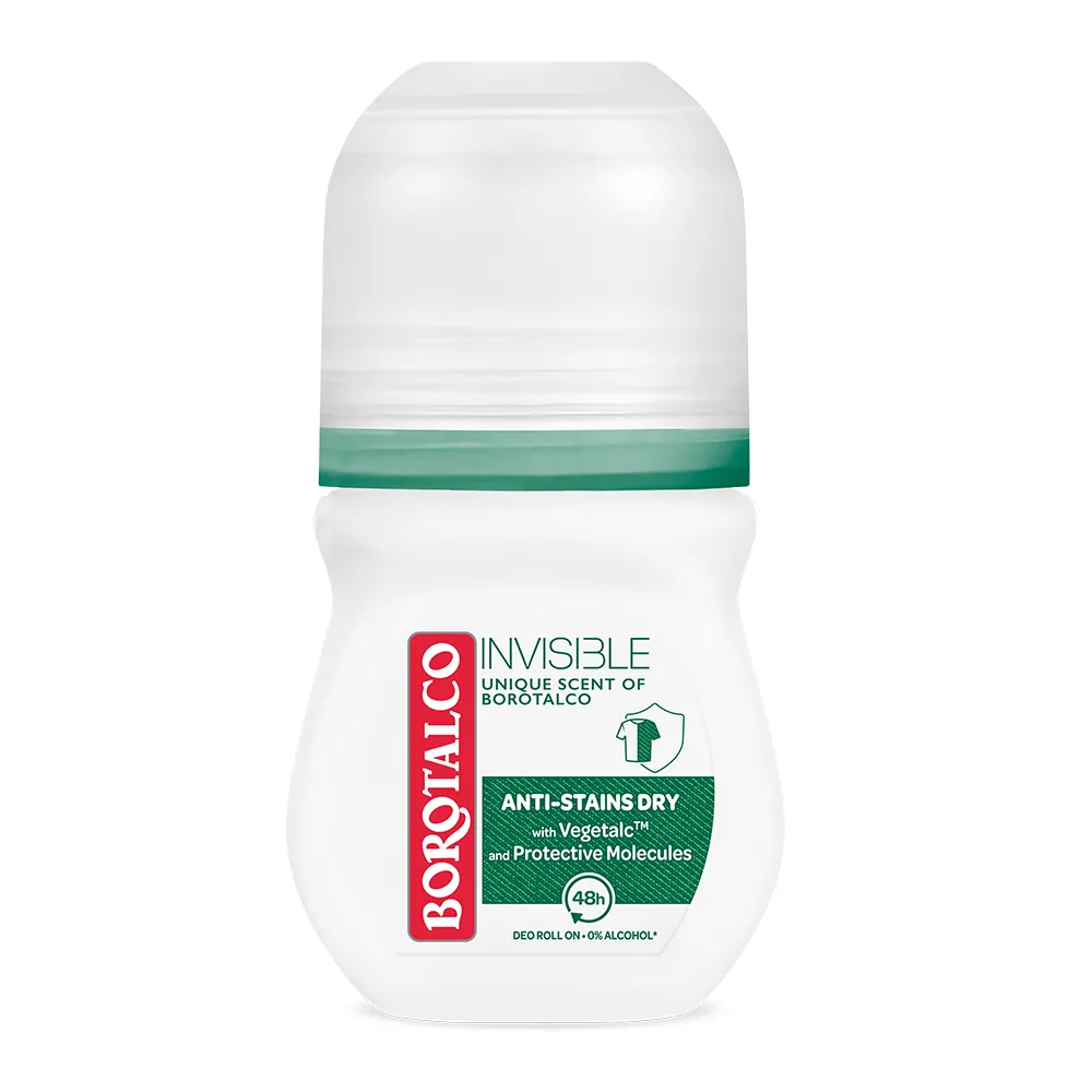 Deodorant Roll-On Invisible Green, 50ml, Borotalco