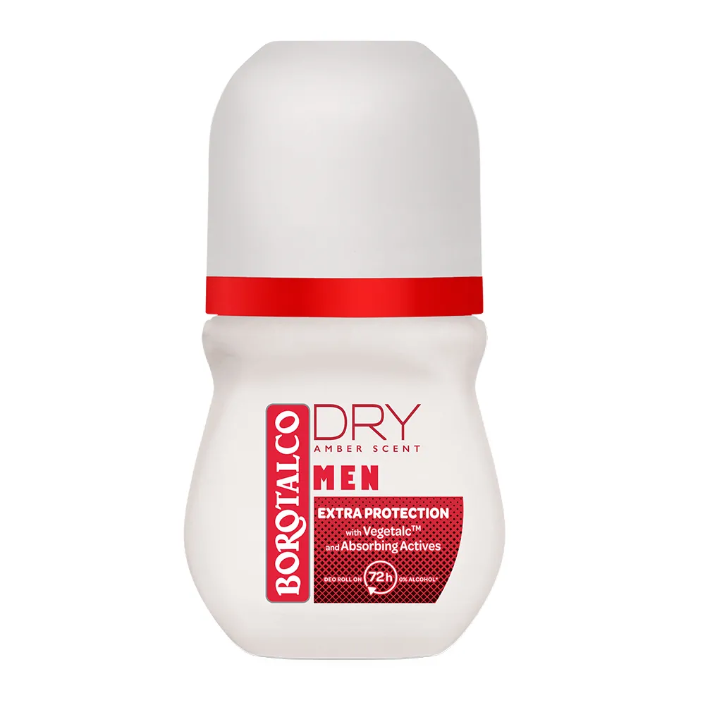 Deodorant Roll-On Men Dry Amber, 50ml, Borotalco