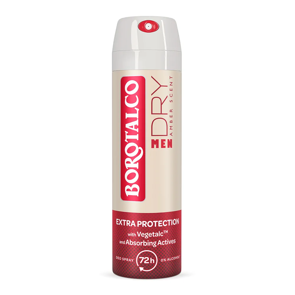 Deodorant Spray Men Dry Amber, 150ml, Borotalco