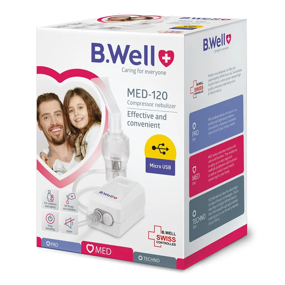 Nebulizator cu Compresor Inteligent Basic MED-120, B.Well