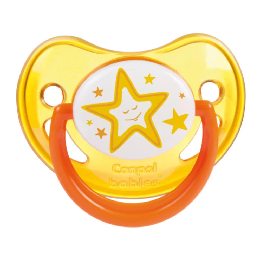 Canpol 22/502 Suzeta de Noapte Ortodontica Silicon 18 luni+ x 1 buc