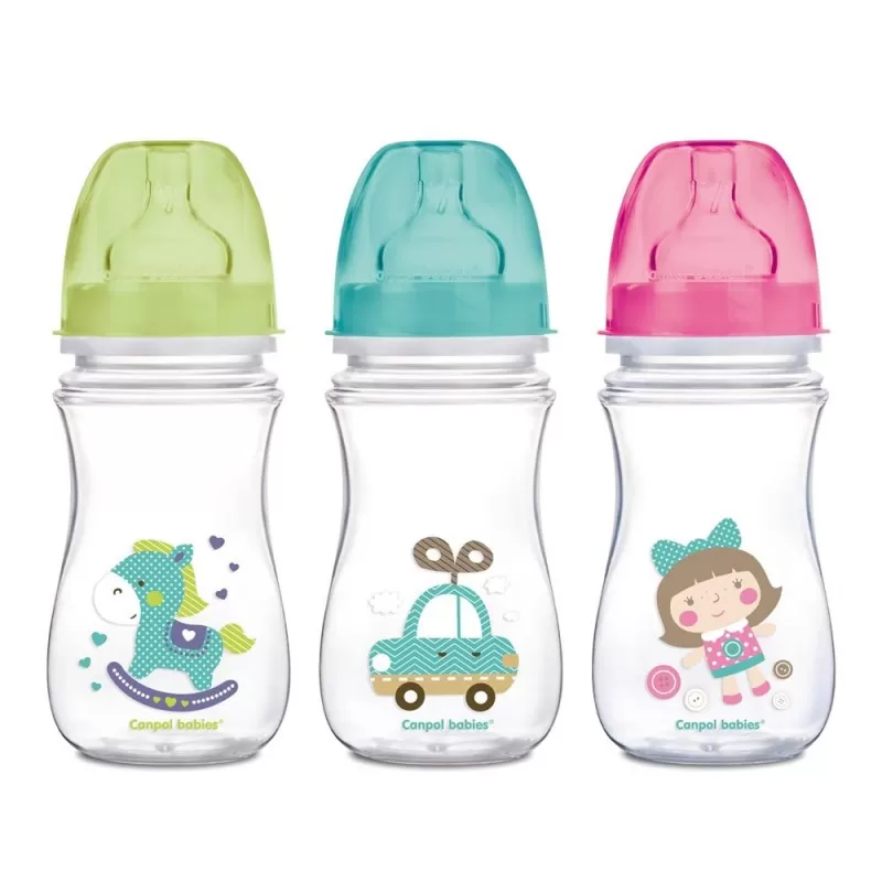 Biberon Anticolici Gat Larg, 35/221, 240 ml, Canpol