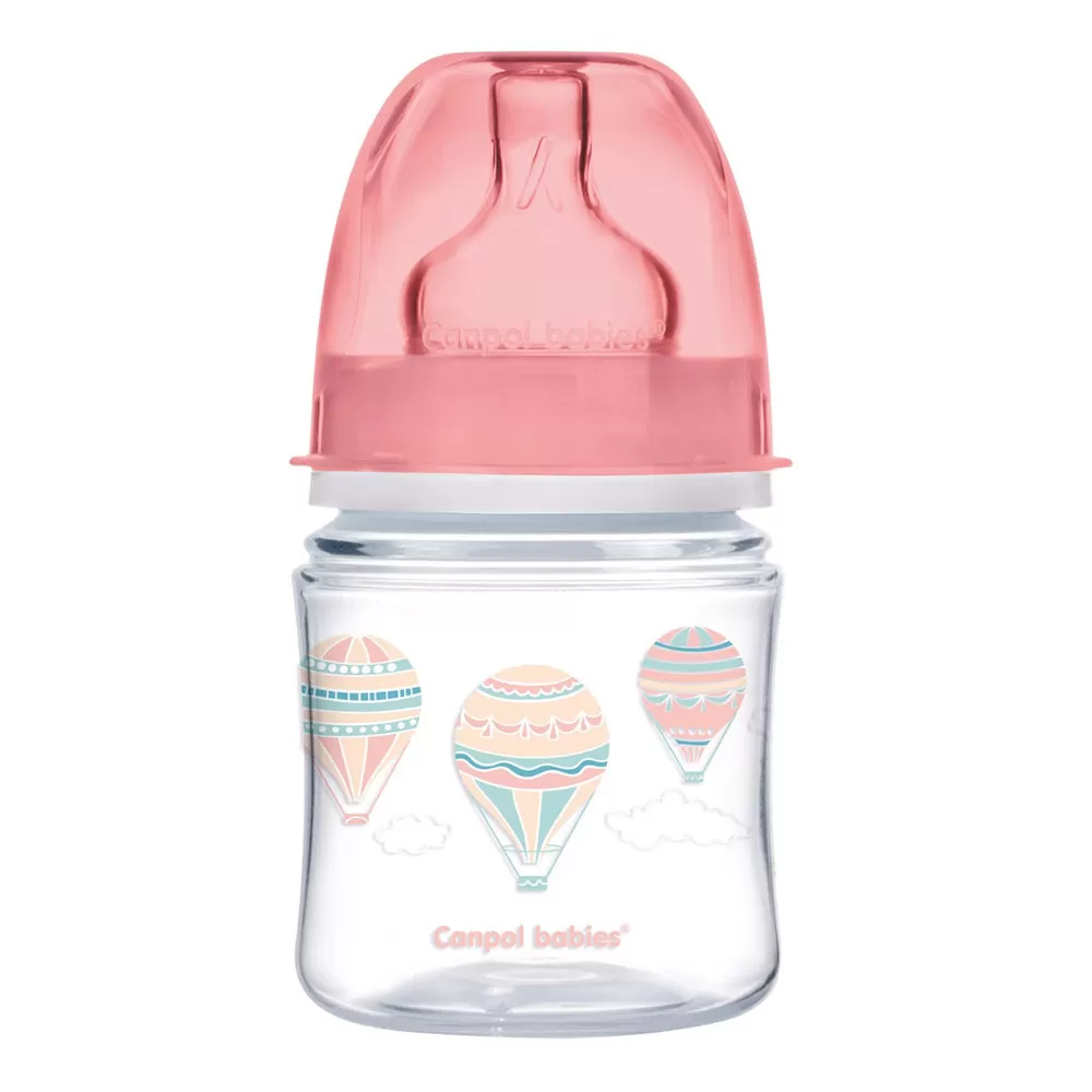 Canpol 35/224 Biberon Anticolici Gat Larg Roz x 120 ml